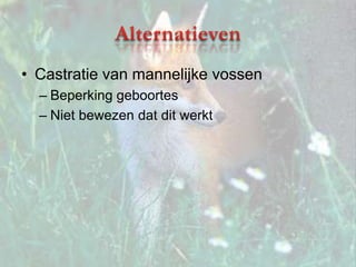 InhoudstafelProbleemstellingAchtergrondWetgevingVoor- en nadelenAlternatievenBesluit/mening