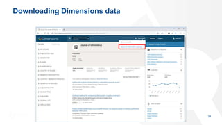 Downloading Dimensions data
34
 