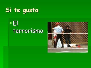 Si te gusta El terrorismo 