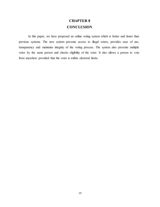 BIOMETRIC VOTING SYSTEM USING ADHAR CARD IN INDIA | DOCX