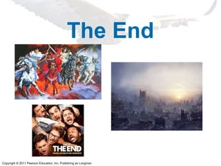 Copyright © 2011 Pearson Education, Inc. Publishing as Longman
The End
 