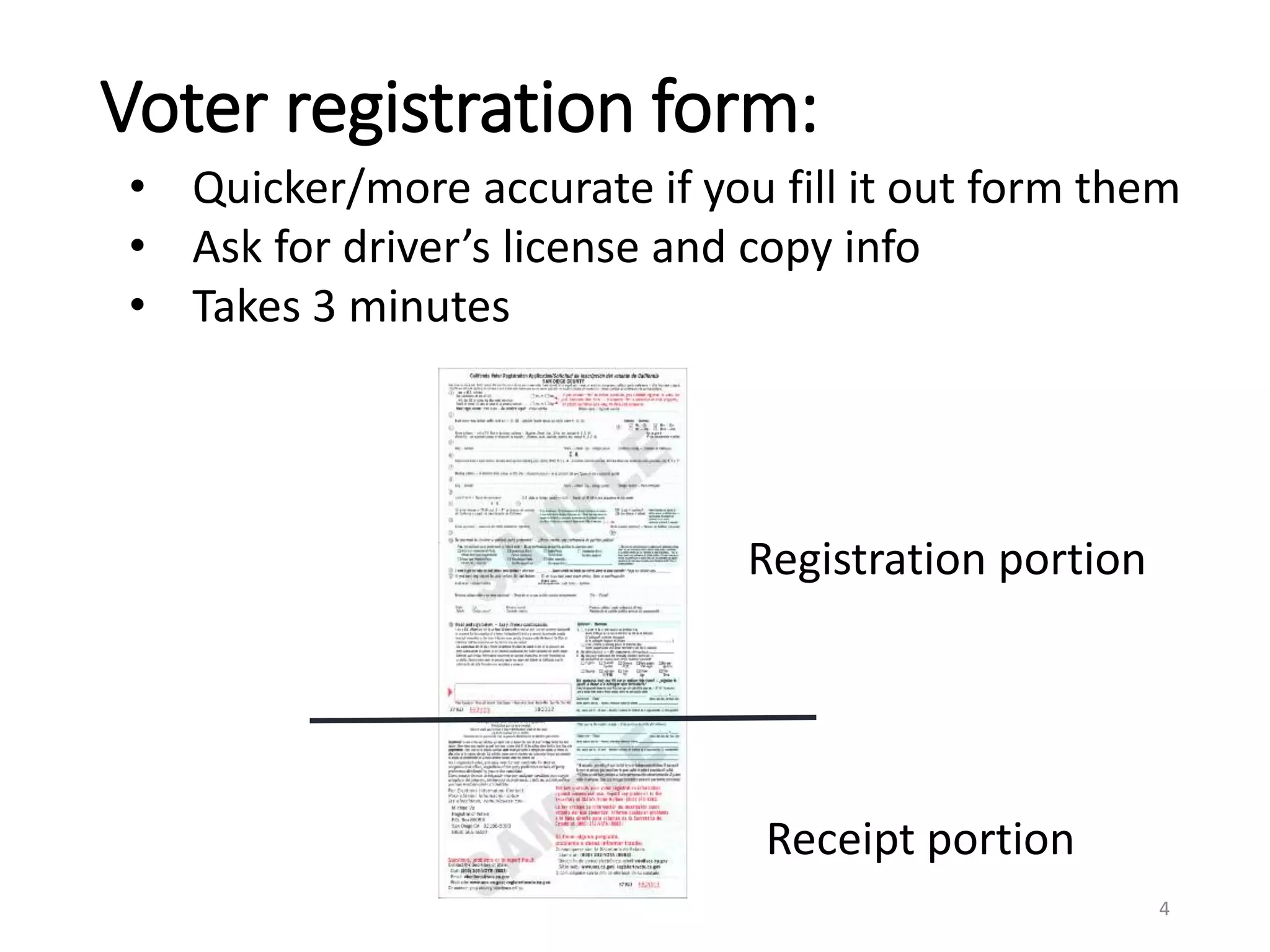 Voter Registration Training | PPTX
