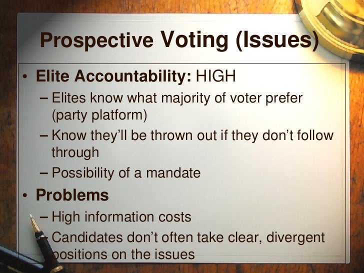 retrospective voting retrospective voting