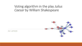 Voting algorithm in the play Julius
Caesar by William Shakespeare
ZVI LOTKER
 