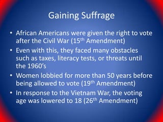 Voting & elections | PPTX