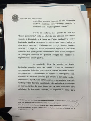 Voto relator - Processo contra Cunha