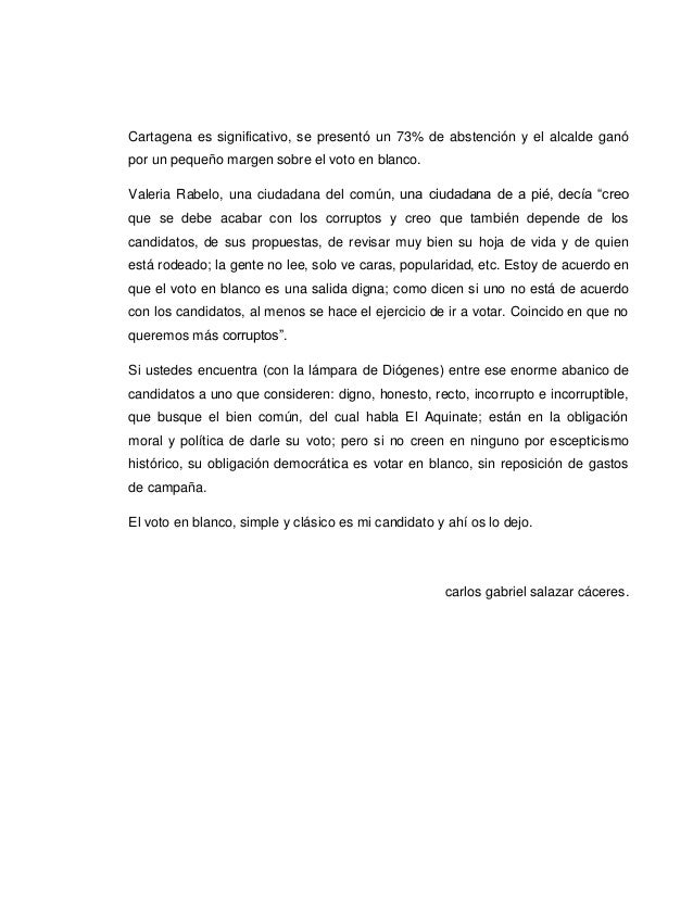 Voto En Blanco