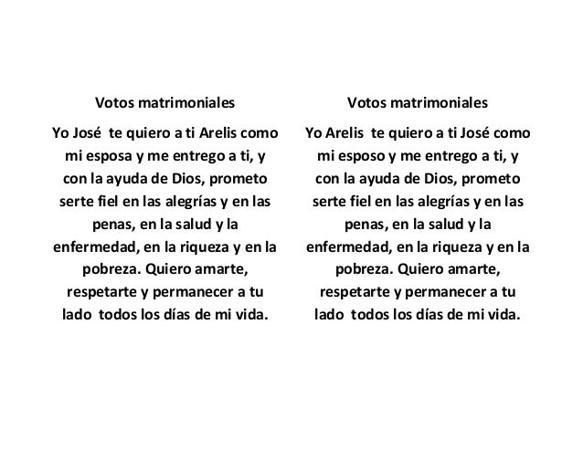 Votos matrimoniales