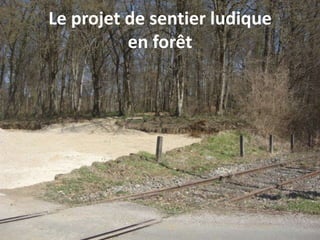 Le projet de sentier ludique
en forêt
 