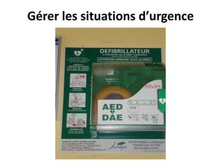 Gérer les situations d’urgence
 