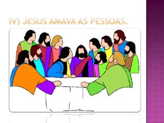  “Portanto recebei-vos uns aos outros, como
também Cristo nos recebeu para glória de Deus”.
(Rm 15.7)
 Jesus é para nós a motivação para aceitarmos os
companheiros cristãos que pensam diferente de
nós e demais pessoas. Jesus aceitou todos os
tipos de pessoas em seu reino: Judeus e
Gentios, Escravos e Livres, Homens e
Mulheres, Ricos e Pobres, Jovens e
Idosos, pessoas de formação moral reta e
pessoas com estilo de vida decadente.
 “E o segundo, semelhante a este, é: Amarás o
teu próximo como a ti mesmo”. Mt 22.39)
 