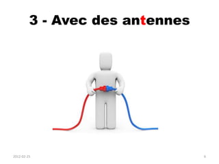3 - Avec des antennes




2012-02-25                       6
 