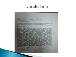 VOCABULARIO