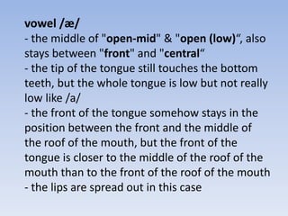 Vowel Diagram (Teaching ESL) | PPTX