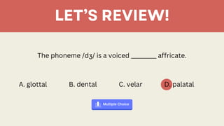 Vowel phonemes in the phonetic and phonology | PDF