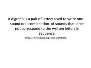 Digraph Wikipedia Vowels | PPSX