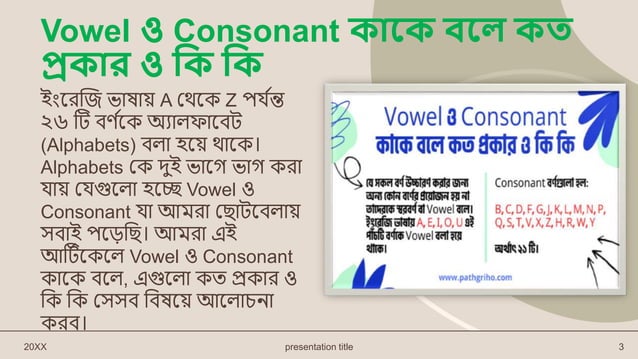 Fresh Look at Vowels Consonants In Bangla
