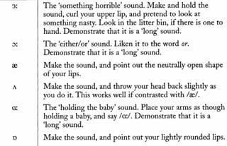 Vowel sounds   description no. 2