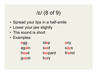 Vowel sounds part1 | PDF