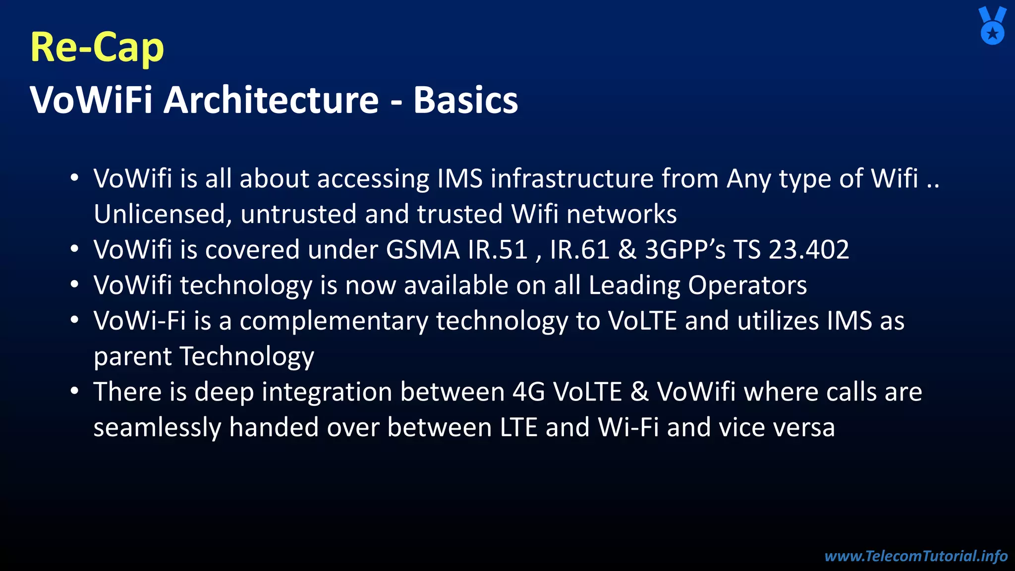 VoWifi 02 - VoWifi architecture overview (pdf ppt) | PPT