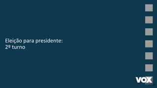 Eleição para presidente:
2º turno
25
 