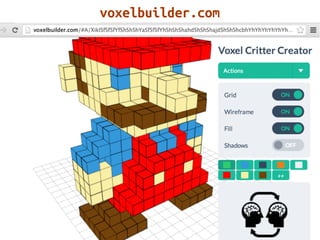 3D Voxel Worlds with voxel.js