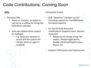 @kazoocon
ElasticSearch CDR Module
 