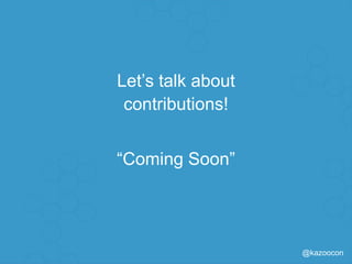 @kazoocon
ElasticSearch CDR Module
 