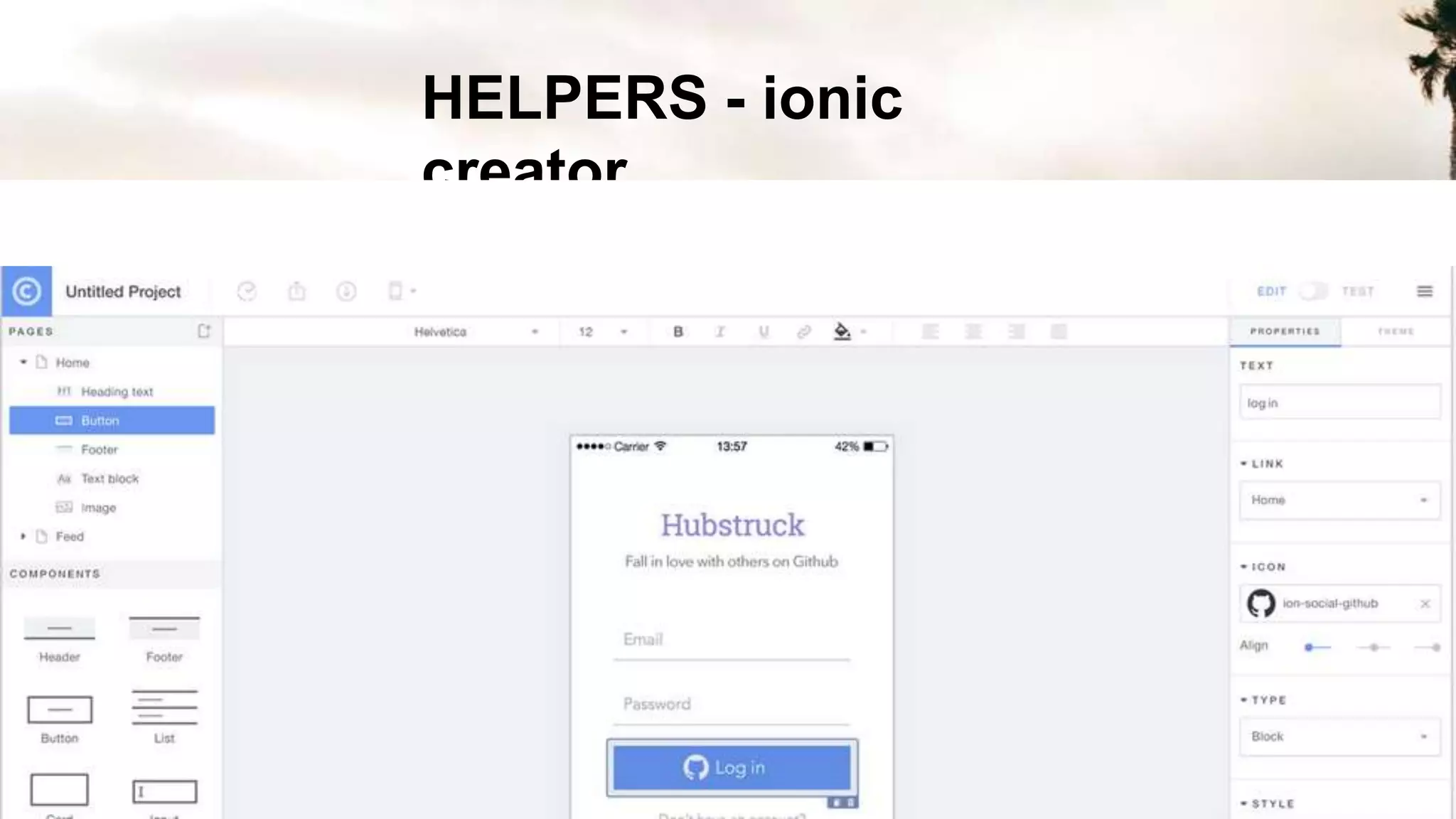 HELPERS - ionic
creator
 
