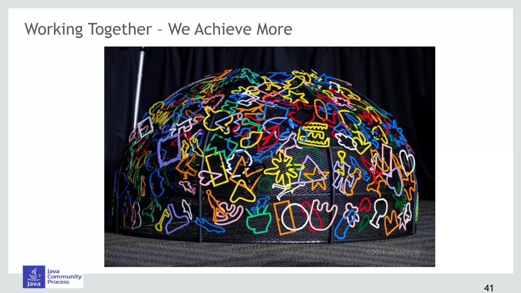 Working Together – We Achieve More 
41
 