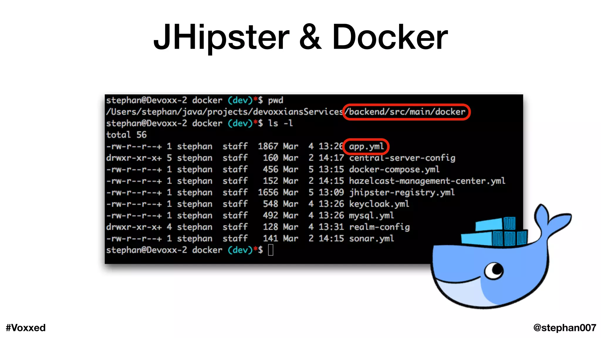 JHipster & Docker
@stephan007#Voxxed
 