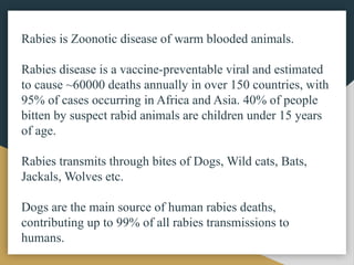 Rabies for my presentation for medicalpptx | PPTX