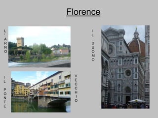 Florence
I
L
D
U
O
M
O
I
L
P
O
N
T
E
V
E
C
C
H
I
O
L
'
A
R
N
O
 
