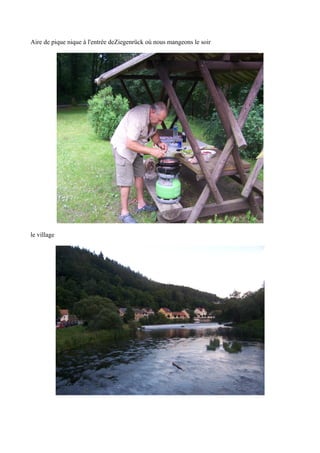 Aire de pique nique à l'entrée deZiegenrück où nous mangeons le soir

le village

 