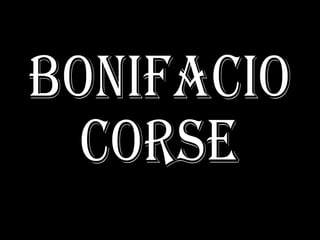 Bonifacio corse 