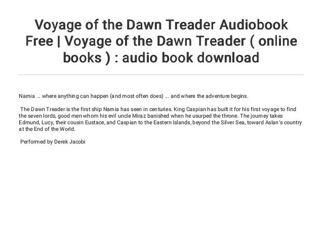 Voyage of the Dawn Treader Audiobook Free | Voyage of the ...