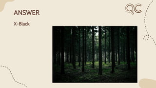 ANSWER
X-Black
 
