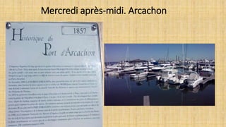 Mercredi après-midi. Arcachon
 