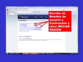 Escribo mi Nombre de usuario y Contraseña y clico INICIAR SESIÓN 