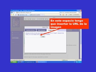 En este espacio tengo que insertar la URL de la imagen 