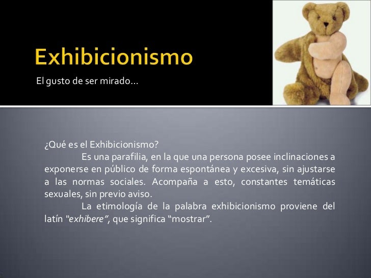 Voyerismo y exhibicionismo