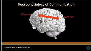 Neurophysiology of Communication




c.f.: work by Miller EK; Fries; Singer; etc.
 