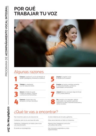Programa de acompañamiento vocal integral: La voz como herramienta ...