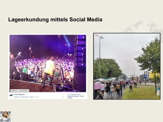 Lageerkundung mittels Social Media
 
