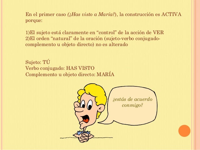 Voz pasiva y condicionales