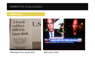 NARRATIVE CHALLENGES
Baltimore Sun, July 21, 2014
MEDIA 2014
 