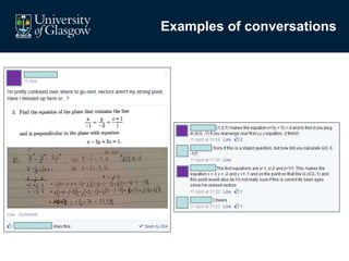 Examples of conversations
 