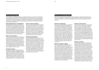 Verkiezingsprogramma D66 Amsterdam 2014 - 2018 Visie
10 11
Nieuw eigenaarschap en verbondenheid
De gemeente trekt zich op steeds meer fronten terug.
Dit biedt bewoners en ondernemers kansen deze taken
op te pakken. Uit onderzoek blijkt dat het aantal bedrij-
ven met een maatschappelijk doel de komende tien jaar
drie tot vier keer zo groot wordt. In Amsterdam weten
betrokken partijen elkaar steeds beter te vinden. Zij ver-
binden zich met elkaar, starten bedrijven en projecten.
Een nieuw type eigenaarschap en onderlinge verbon-
denheid manifesteert zich. Dit draagt bij aan flexibiliteit
en vraagt om meer vertrouwen en minder regels.
Klein is het nieuwe groot
De tijd waarin grote, centraal aangestuurde projecten
en uitvoering door de gemeente of grote organisaties de
enige of dominante manier van werken was is voorbij.
De resultaten waren niet altijd goed, het geld ervoor
ontbreekt en er zijn voldoende alternatieven. Er moet
veel meer ruimte komen voor kleine veranderingen, die
bij elkaar opgeteld een grote beweging in gang kunnen
zetten. Betrek nieuwe spelers, beloon innovatie, werk
aan een cultuuromslag die ruimte geeft aan experimen-
teren, proefprojecten, bijsturen, stopzetten van wat niet
werkt en uitbouwen van wat wel werkt.
Duurzame economie
Amsterdam moet volgens D66 maximaal inzetten op
duurzaamheid. Daarbij gaan werkgelegenheid en duur-
zaamheid hand in hand. Een koolstofarme samenleving
gebaseerd op hergebruik van grondstoffen en groene
energie is in onze ogen de enige weg naar duurzame
werkgelegenheid en een gezonde economie op de lange
termijn. Door nieuwe manieren van produceren en con-
sumeren te bedenken en toe te passen kan Amsterdam
op termijn flexibeler, schoner en competitiever worden.
Open en creatieve omgeving
Nieuwe vormen van eigenaarschap, kleine initiatieven
die de kans krijgen uit te groeien en de overgang naar
een duurzame economie vragen om een open geest,
creatief denken, mensen die over de eigen grenzen heen
kijken. D66 is de partij van ondernemen, innoveren,
uitgaan én verstandig beleid. Open, creatief en profes-
sioneel. Dat is de sfeer die wij onze stad toewensen.
D66 zet zich daarom in voor de toegankelijkheid van
Amsterdam voor creatief talent. Dat betekent ook dat
mensen zichzelf moeten kunnen zijn en zich zo snel
mogelijk thuis voelen in hun nieuwe omgeving.
De faciliterende gemeente
De samenleving gaat terecht steeds meer uit van de
eigen kracht van bewoners en ondernemers, ook wel
burgerkracht genoemd. Daarbij gaat het niet om bezui-
nigen, maar om het effectief organiseren van de (denk)
kracht die Amsterdam rijk is. Gebruik maken van de
kracht in een wijk waar inwoners hun eigen zwembad
runnen bijvoorbeeld. De rol van de gemeente is die van
partner en niet een van ‘in alles voorop gaan’. Waar
nodig moet de gemeente partijen faciliteren, voorwaar-
den scheppen en bovenal barrières wegnemen. Waar
dat wenselijk is, zal de gemeente de richting aangeven
die ons gezamenlijk belang dient. En waar dat voort-
vloeit uit haar publieke taak moet de gemeente voor
zover nodig zorgen voor voorzieningen, handhaving en
bescherming van (mensen)rechten.
Ruimte voor Ontplooiing
D66 wil dat iedere Amsterdammer zich maximaal kan
ontplooien. Dat mensen kansen kunnen pakken en
hun mogelijkheden volledig kunnen benutten. In elke
fase van hun leven. De basis daarvoor wordt gelegd in
goed onderwijs voor ieder individu. Goed onderwijs
biedt Amsterdammers niet alleen de beste kans op de
baan die ze later willen hebben, het zorgt er mede voor
dat mensen weten wat ze willen, ontdekken waar ze
goed in zijn en waar hun passie ligt. Kunst, cultuur en
sport kunnen het leven daarbij verder verrijken. Een
bruisende culturele en creatieve sector maakt originele
gedachten, innovaties, contacten en ontwikkelingen
mogelijk. Ruimte voor ontplooiing betekent bovendien
welvaart delen en kwetsbare mensen, die minder eigen
mogelijkheden hebben, hun baan kwijt zijn geraakt
en in schulden verkeren of extra zorg vragen, in staat
te stellen volwaardig deel te (blijven) nemen aan de
maatschappij.
Ruimte voor Werken en Wonen
D66 wil meer banen voor Amsterdammers. D66 wil
dat zoveel mogelijk mensen werken en meedoen.
Daar worden we allemaal beter van. Bedrijven creëren
banen en daarom wil D66 het aantrekkelijk maken van
Amsterdam voor bedrijven, ondernemers en talent.
Zodat de internationale bedrijven naar onze stad blijven
komen. Daarom willen wij dat de overheid mensen en
bedrijven de maximale ruimte en kansen biedt, zodat
zij het beste uit zichzelf en anderen kunnen halen. Met
die verdiencapaciteit wil Amsterdam inzetten op meer
woningen, juist voor middeninkomens omdat daar een
tekort aan is. Voor een toekomstbestendige economi-
sche groei moet Amsterdam in de komende jaren de
omslag maken naar een werkelijk duurzame economie
en duurzame bouw. Dit leidt tot nieuwe en innovatieve
bedrijvigheid en lokale werkgelegenheid.
Ruimte voor Groene Groei
D66 wil een schone en leefbare stad voor alle Amster-
dammers. De nieuwe tijd vraagt om aanpassingen.
Daarvoor moeten we duurzaam groeien. Hierdoor
wordt het mogelijk de investeringen die met deze
transitie samenhangen op te brengen. Groene groei
betekent niet alleen een innovatieve, milieuvriendelij-
ke economie, maar ook ruimtelijke ordening met oog
voor een groene en leefbare omgeving. De stad heeft
hierdoor een aantrekkelijk vestigingsklimaat voor mens
en bedrijf. Duurzame, energieneutrale woningen. Mo-
biliteit die mensen van A naar B brengt zonder onnodig
het milieu te belasten. Er is geen keuze tussen groei of
duurzaamheid. Blijvende winst voor onze stad zit in de
integrale transitie van onze economie, bebouwde omge-
ving en infrastructuur naar duurzaamheid, naar ruimte
voor groene groei.
Ruimte voor Vrijheid
D66 wil dat iedere Amsterdammer zijn of haar leven
naar eigen inzicht in kan richten. Zichzelf kan zijn.
Zich uit kan spreken. Amsterdam profileert zich van
oudsher als vrije stad. Soms staan de mensenrechten
en vrijheden onder druk. Burgers en gemeente moeten
zich dan samen sterk maken voor de bescherming van
onze gedeelde waarden. Het betekent ook dat Am-
sterdammers zich veilig moeten voelen in de stad. Op
straat, in de buurt, thuis, op het werk, op school of in
het uitgaansleven. Dat er geen discriminatie is, overlast
wordt aangepakt en er een effectief drugs- en prostitu-
tiebeleid is. De gemeente doet niet meer alles zelf, laat
burgers participeren, democratische controle uitoefe-
nen en geeft op een open, creatieve, nieuwsgierige én
verstandige manier invulling aan de veranderende rol,
taak en organisatie van de gemeente Amsterdam. Om te
kunnen blijven investeren in onderwijs, zorg en modale
huur zijn dringend hervormingen nodig en dient de
schuldpositie van de gemeente verminderd te worden.
Oplossingsrichtingen
De visie van D66 voor Amsterdam is ambitieus, de uitdagingen daarbij groot en de invloed van de belangrijkste
trends ingrijpend. In een steeds sneller veranderende wereld is het voor Amsterdammers en de gemeente dan
ook van belang om flexibel te zijn en zich zo snel mogelijk aan te kunnen passen aan gewijzigde omstandigheden.
D66 kiest daarom voor oplossingsrichtingen en maatregelen die de flexibiliteit en het aanpassingsvermogen van
Amsterdam en Amsterdammers versterken. Alleen dan kan Amsterdam succesvol veranderen in de duurzame
samenleving van 2030 en daarna.
Ruimte voor Amsterdammers
D66 streeft naar ruimte voor alle Amsterdammers. Ruimte kan hierbij op verschillende niveaus gezien worden.
Ruimte voor Amsterdammers om zich te kunnen ontwikkelen. Ruimte voor de stad om kwalitatief en duurzaam
verder te groeien. Ruimte voor vrijheid door Amsterdammers zichzelf te laten zijn, te beschermen en te laten
participeren.
 