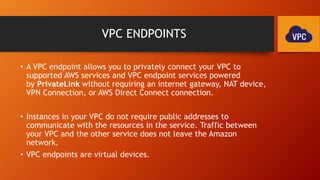 Amazon Virtual Private Cloud (VPC) | PPTX