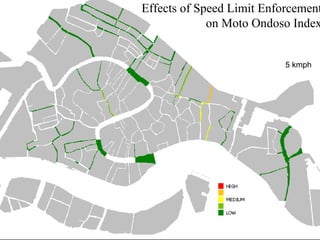 Effects of Speed Limit Enforcement on Moto Ondoso Index 5 kmph 
